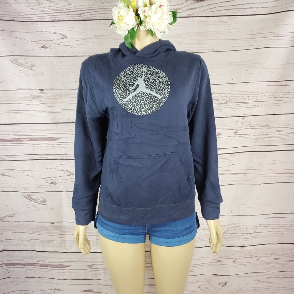 navy blue xl junior hoodie sweatshirt - Picture 4 of 7